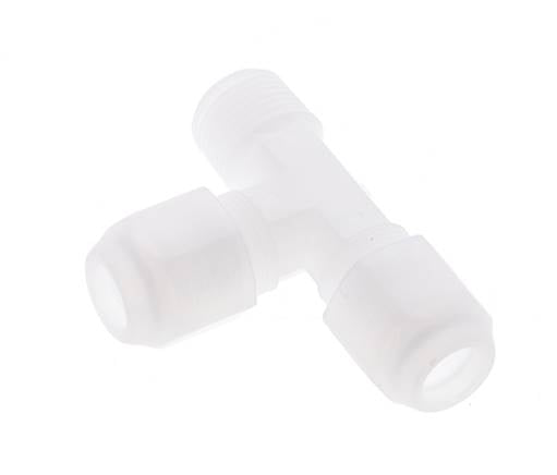 8x10mm & R3/8'' PP haakse slangkoppeling met buitendraad 10bar/145psi [2 stuks].