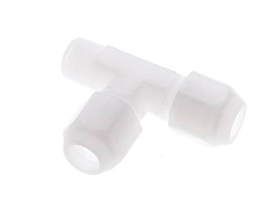 10x12mm & R3/8'' PP haakse slangkoppeling met buitendraad 10bar/145psi