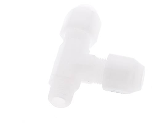 4x6mm & R1/8'' PP haakse slangkoppeling met buitendraad 10bar/145psi [2 stuks].
