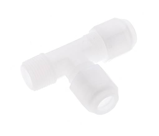 8x10mm & R3/8'' PP haakse slangkoppeling met buitendraad 10bar/145psi [2 stuks].