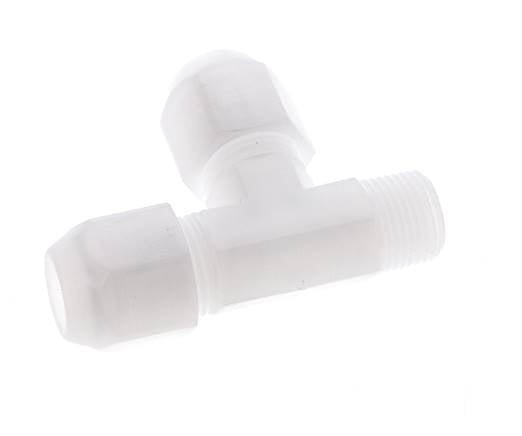 10x12mm & R3/8'' PP haakse slangkoppeling met buitendraad 10bar/145psi