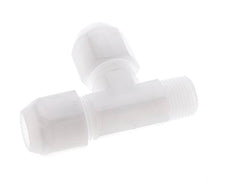 10x12mm & R3/8'' PP haakse slangkoppeling met buitendraad 10bar/145psi