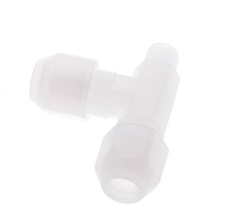 6x8mm & R1/8'' PP haakse slangkoppeling met buitendraad 10bar/145psi [2 stuks].
