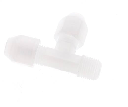 2x4mm & R1/8'' PP haakse slangkoppeling met buitendraad 10bar/145psi [2 stuks].