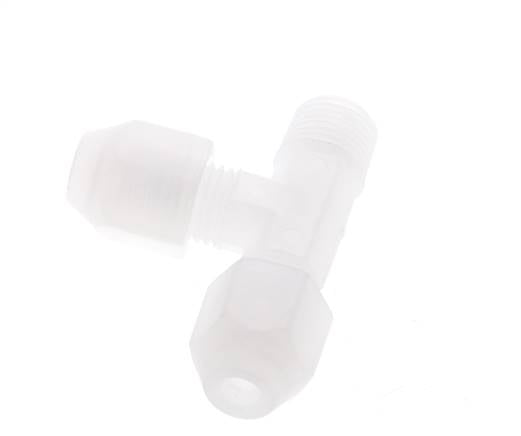 2x4mm & R1/8'' PP haakse slangkoppeling met buitendraad 10bar/145psi [2 stuks].