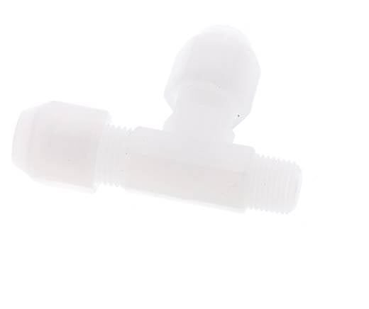 4x6mm & R1/8'' PP haakse slangkoppeling met buitendraad 10bar/145psi [2 stuks].
