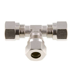 10L Vernikkeld Brass T-stuk Snijringkoppeling 115bar ISO 8434-1