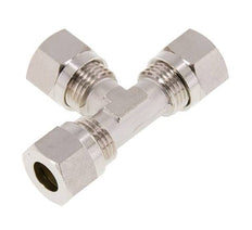 10L Vernikkeld Brass T-stuk Snijringkoppeling 115bar ISO 8434-1