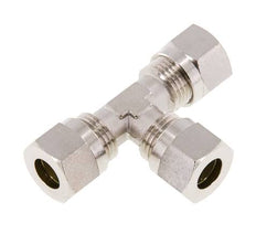 10L Vernikkeld Brass T-stuk Snijringkoppeling 115bar ISO 8434-1