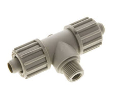 16x10mm En G3/8'' PP T-Vormige Knelfitting Met Buitendraad 10 Bar PVC En PA