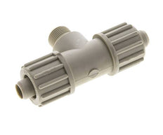 16x10mm En G3/8'' PP T-Vormige Knelfitting Met Buitendraad 10 Bar PVC En PA