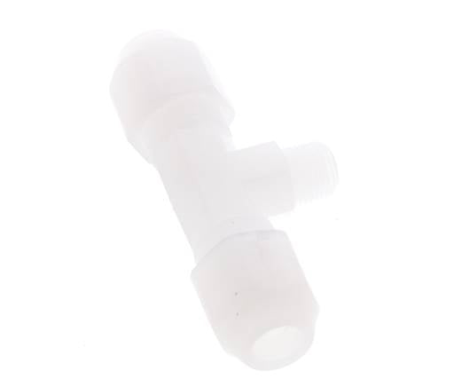6x8 Mm&R1/8'' Pvdf T-Vorm T-Stuk Slang Aansluiting Met Buitendraad 10Bar/145Psi