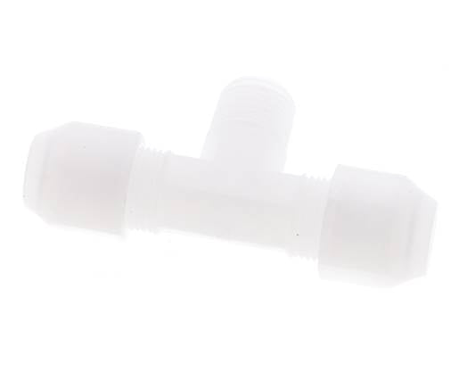 6x8 Mm&R1/4'' PP T-Vormige T-Stuk Slang Aansluiting Met Buitendraad 10Bar/145Psi [2 Stuks]