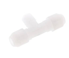 6x8 Mm&R1/4'' Pvdf T-Vorm T-Stuk Slang Aansluiting Met Buitendraad 10Bar/145Psi
