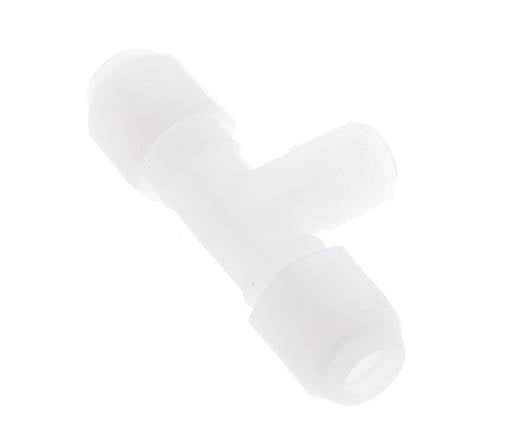6x8 Mm&R1/4'' PP T-Vormige T-Stuk Slang Aansluiting Met Buitendraad 10Bar/145Psi [2 Stuks]