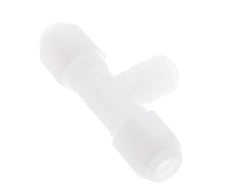 6x8 Mm&R1/4'' PP T-Vormige T-Stuk Slang Aansluiting Met Buitendraad 10Bar/145Psi [2 Stuks]