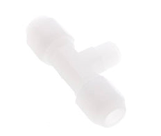 8X10 Mm&R1/4'' Pvdf T-Vorm Tee Slang Aansluiting Met Buitendraad 10Bar/145Psi
