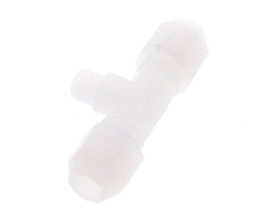 6x8 Mm&R1/8'' Pvdf T-Vorm T-Stuk Slang Aansluiting Met Buitendraad 10Bar/145Psi