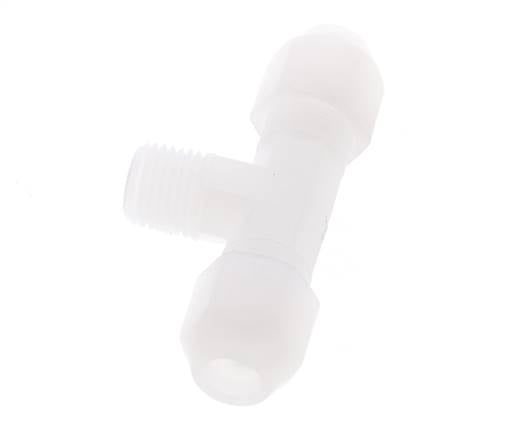 6x8 Mm&R1/4'' Pvdf T-Vorm T-Stuk Slang Aansluiting Met Buitendraad 10Bar/145Psi