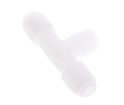 4X6 Mm&R1/4'' PP T-Vormige T-Stuk Slang Aansluiting Met Buitendraad 10Bar/145Psi [2 Stuks]