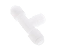 4X6 Mm&R1/4'' PP T-Vormige T-Stuk Slang Aansluiting Met Buitendraad 10Bar/145Psi [2 Stuks]