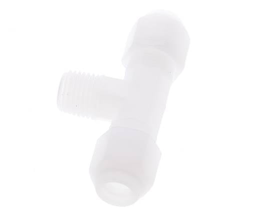 6x8 Mm&R1/4'' PP T-Vormige T-Stuk Slang Aansluiting Met Buitendraad 10Bar/145Psi [2 Stuks]