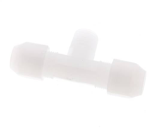 6x8 Mm&R1/4'' Pvdf T-Vorm T-Stuk Slang Aansluiting Met Buitendraad 10Bar/145Psi