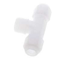 10x12 Mm&R1/2'' PP T-Vormige T-Stuk Slangfitting Met Buitendraad 10Bar/145Psi