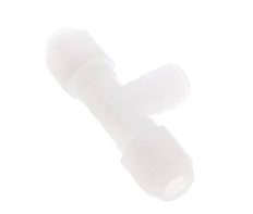 6x8 Mm&R1/4'' Pvdf T-Vorm T-Stuk Slang Aansluiting Met Buitendraad 10Bar/145Psi
