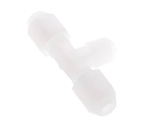 2X4 Mm&R1/8'' PP T-Vorm Tee Slang Fitting Met Buitendraad 10Bar/145Psi [2 Stukken]