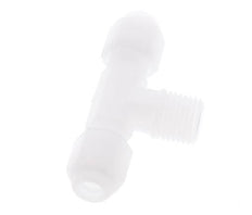 4X6 Mm&R1/4'' PP T-Vormige T-Stuk Slang Aansluiting Met Buitendraad 10Bar/145Psi [2 Stuks]