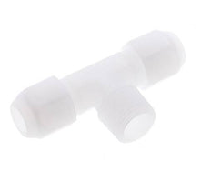 10x12 Mm&R1/2'' PP T-Vormige T-Stuk Slangfitting Met Buitendraad 10Bar/145Psi