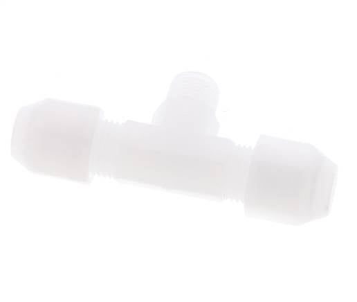 4X6 Mm&R1/8'' PP T-Vormige T-Stuk Slangfitting Met Buitendraad 10Bar/145Psi [2 Stukken]