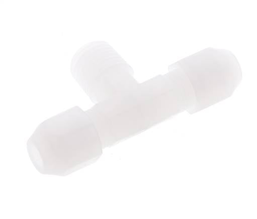 4X6 Mm&R1/4'' Pvdf T-Vorm Tee Slang Aansluiting Met Buitendraad 10Bar/145Psi