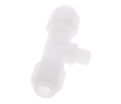 6x8 Mm&R1/8'' PP T-Vormige T-Stuk Slangfitting Met Buitendraad 10Bar/145Psi [2 Stuks]