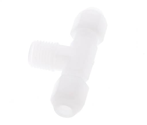 4X6 Mm&R1/4'' PP T-Vormige T-Stuk Slang Aansluiting Met Buitendraad 10Bar/145Psi [2 Stuks]