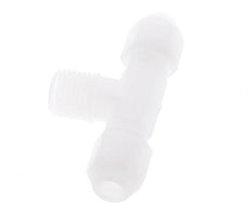 4X6 Mm&R1/4'' PP T-Vormige T-Stuk Slang Aansluiting Met Buitendraad 10Bar/145Psi [2 Stuks]