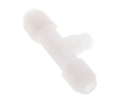 4X6 Mm&R1/8'' Pvdf T-Vorm Tee Slang Aansluiting Met Buitendraad 10Bar/145Psi