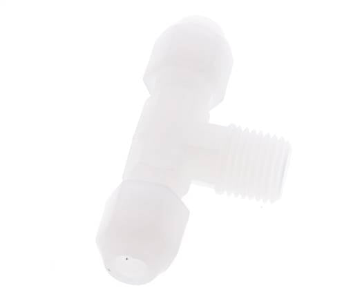 4X6 Mm&R1/4'' Pvdf T-Vorm Tee Slang Aansluiting Met Buitendraad 10Bar/145Psi