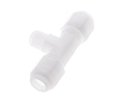 8x10 Mm&R1/4'' PP T-Vormige T-Stuk Slangfitting Met Buitendraad 10Bar/145Psi [2 Stukken]