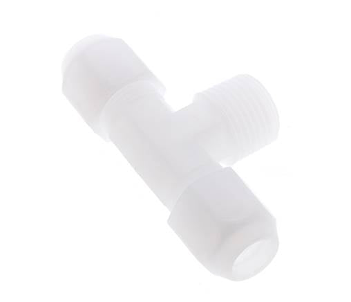 10x12 Mm&R1/2'' PP T-Vormige T-Stuk Slangfitting Met Buitendraad 10Bar/145Psi