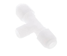 6x8 Mm&R1/4'' PP T-Vormige T-Stuk Slang Aansluiting Met Buitendraad 10Bar/145Psi [2 Stuks]