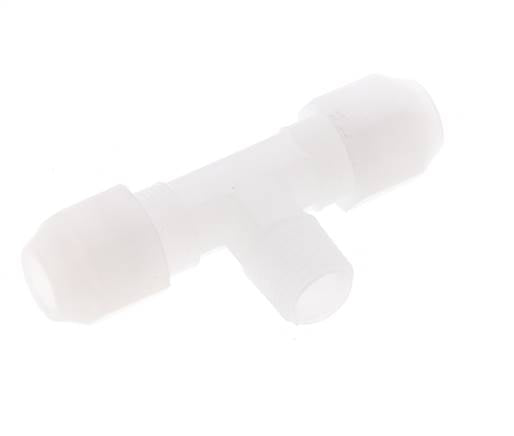 6x8 Mm&R1/4'' Pvdf T-Vorm T-Stuk Slang Aansluiting Met Buitendraad 10Bar/145Psi