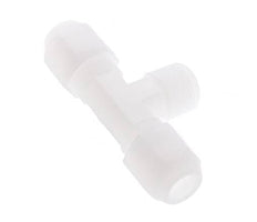8x10 Mm&R3/8'' Pvdf T-Vorm Tee Slang Aansluiting Met Buitendraad 10Bar/145Psi
