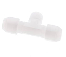 8x10 Mm&R3/8'' Pvdf T-Vorm Tee Slang Aansluiting Met Buitendraad 10Bar/145Psi