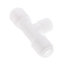 8x10 Mm&R3/8'' PP T-Vormige T-Stuk Slangfitting Met Buitendraad 10Bar/145Psi [2 Stuks]