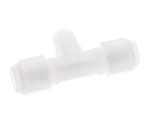 8x10 Mm&R1/4'' PP T-Vormige T-Stuk Slangfitting Met Buitendraad 10Bar/145Psi [2 Stukken]
