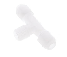 4X6 Mm&R1/4'' PP T-Vormige T-Stuk Slang Aansluiting Met Buitendraad 10Bar/145Psi [2 Stuks]