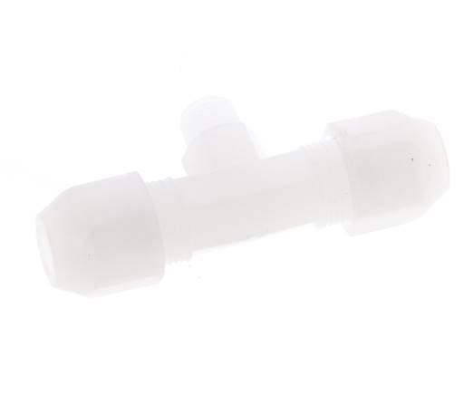 6x8 Mm&R1/8'' Pvdf T-Vorm T-Stuk Slang Aansluiting Met Buitendraad 10Bar/145Psi