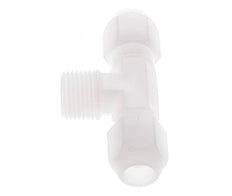10x12 Mm&R1/2'' Pvdf T-Vorm Tee Slang Aansluiting Met Buitendraad 10Bar/145Psi
